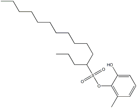 4-Pentadecanesulfonic acid 2-hydroxy-6-methylphenyl ester