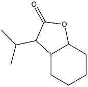 Hexahydro-3-isopropylbenzofuran-2(3H)-one 结构式