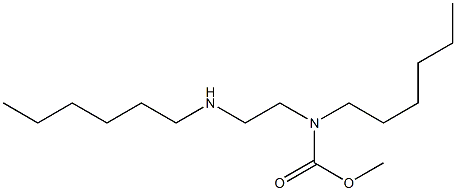 Hexyl 2-(hexylamino)ethylcarbamic acid methyl ester 结构式