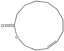 (Z)-1-Oxa-10-cyclotridecene-2-one Structure