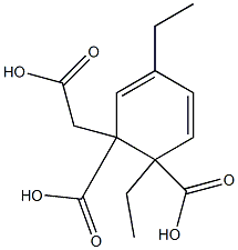 4-Ethylphthalic acid 1-ethyl 2-carboxymethyl ester Struktur