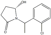 1-[(S)-1-(2-Chlorophenyl)ethyl]-5-hydroxypyrrolidin-2-one Structure