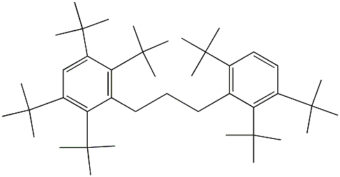 1-(2,3,5,6-Tetra-tert-butylphenyl)-3-(2,3,6-tri-tert-butylphenyl)propane Structure