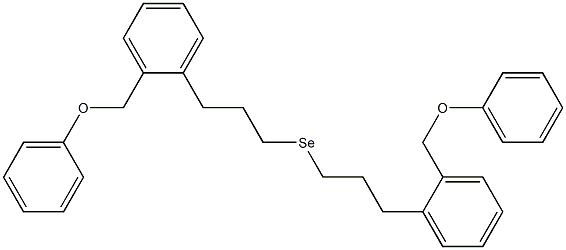 [2-(フェノキシメチル)フェネチル]メチルセレニド 化学構造式