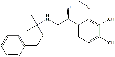 (S)-N-(1,1-Dimethyl-3-phenylpropyl)-2-hydroxy-2-(3,4-dihydroxy-2-methoxyphenyl)ethanamine