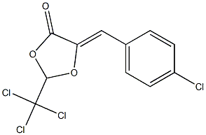 (5Z)-2-(Trichloromethyl)-5-(4-chlorobenzylidene)-1,3-dioxolan-4-one Structure
