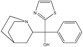 (Quinuclidin-2-yl)phenyl(2-thiazolyl)methanol Structure