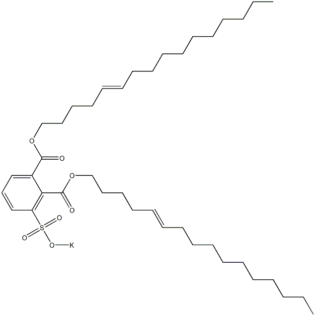 3-(Potassiosulfo)phthalic acid di(5-hexadecenyl) ester
