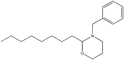 2-Octyl-3-benzyltetrahydro-2H-1,3-oxazine Structure