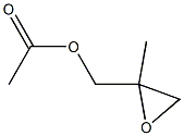 Acetic acid 2-methyloxiranylmethyl ester Struktur