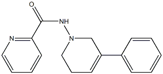 N-[(3-Phenyl-1,2,5,6-tetrahydropyridin)-1-yl]pyridine-2-carboxamide,,结构式