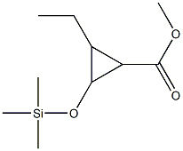 3-Ethyl-2-(trimethylsiloxy)cyclopropanecarboxylic acid methyl ester Struktur