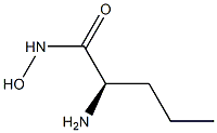 (R)-2-アミノ-N-ヒドロキシペンタンアミド 化学構造式