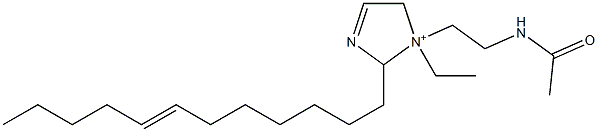 1-[2-(Acetylamino)ethyl]-2-(7-dodecenyl)-1-ethyl-3-imidazoline-1-ium Structure