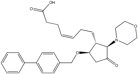 (Z)-7-[(1R,2R,5R)-5-[(1,1'-Biphenyl)-4-ylmethoxy]-2-morpholino-3-oxocyclopentyl]-4-heptenoic acid