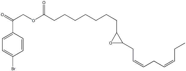 (12Z,15Z)-9,10-Epoxy-12,15-octadecadienoic acid 2-(4-bromophenyl)-2-oxoethyl ester Structure