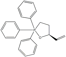 (5S)-5-Ethenyl-2,2,2-triphenyl-2,2,2,3,4,5-hexahydro-1,2-oxaphosphole Struktur