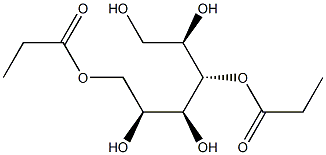 L-グルシトール3,6-ジプロピオナート 化学構造式