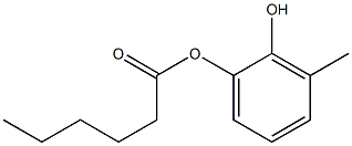 Hexanoic acid 2-hydroxy-3-methylphenyl ester Struktur
