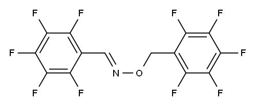 2,3,4,5,6-ペンタフルオロベンズアルデヒドO-[(ペンタフルオロフェニル)メチル]オキシム 化学構造式