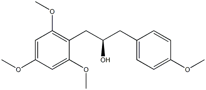 [R,(+)]-1-(p-Methoxyphenyl)-3-(2,4,6-trimethoxyphenyl)-2-propanol Structure