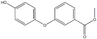 3-(4-ヒドロキシフェノキシ)安息香酸メチル 化学構造式