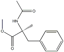 [S,(+)]-2-Acetylamino-2-methyl-3-phenylpropionic acid methyl ester Struktur