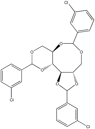 1-O,5-O:2-O,3-O:4-O,6-O-Tris(3-chlorobenzylidene)-D-glucitol