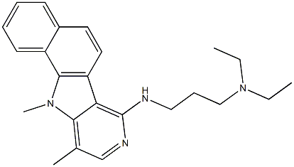 7-(3-Diethylaminopropylamino)-10,11-dimethyl-11H-benzo[g]pyrido[4,3-b]indole Structure