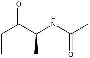 N-[(S)-1-メチル-2-オキソブチル]アセトアミド 化学構造式