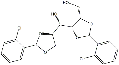 1-O,2-O:4-O,5-O-Bis(2-chlorobenzylidene)-L-glucitol Structure