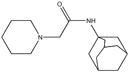 N-(Adamantan-1-yl)-2-piperidinoacetamide 结构式