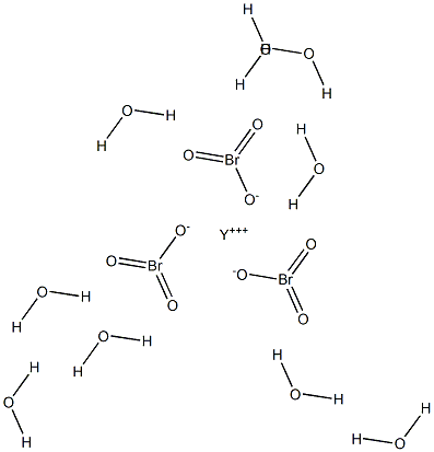 Yttrium bromate nonahydrate Struktur