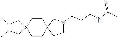 8,8-Dipropyl-2-(3-acetylaminopropyl)-2-azaspiro[4.5]decane Structure