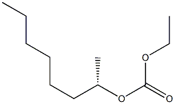 (+)-Carbonic acid ethyl(S)-1-methylheptyl ester Struktur