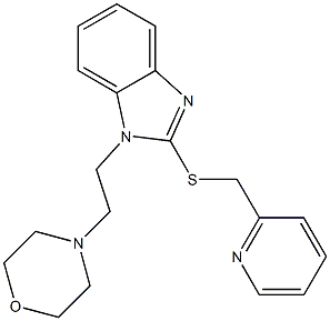 1-(2-Morpholinoethyl)-2-[(2-pyridinyl)methylthio]-1H-benzimidazole