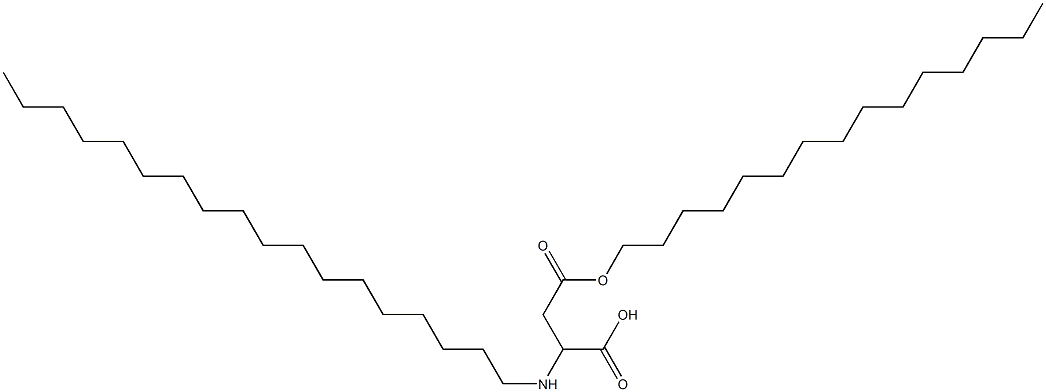 2-Octadecylamino-3-(pentadecyloxycarbonyl)propionic acid Structure
