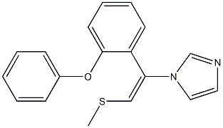 1-[(E)-2-Methylthio-1-[2-(phenoxy)phenyl]ethenyl]-1H-imidazole Struktur