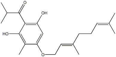 2-Isobutyryl-5-[[(2E)-3,7-dimethyl-2,6-octadienyl]oxy]-6-methylresorcinol