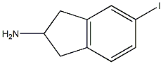 2,3-ジヒドロ-5-ヨード-1H-インデン-2-アミン 化学構造式