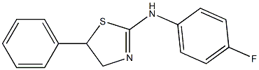 2-(4-Fluorophenylamino)-5-phenyl-2-thiazoline Struktur