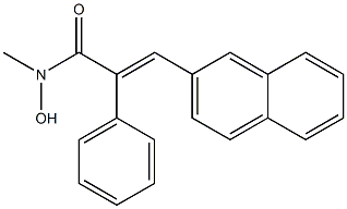 (E)-3-(2-Naphthalenyl)-2-phenyl-N-methyl-2-propenehydroxamic acid