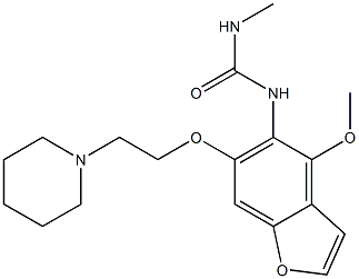 1-[4-Methoxy-6-(2-piperidinoethoxy)benzofuran-5-yl]-3-methylurea