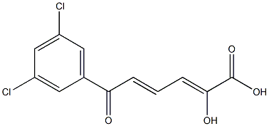 (2Z,4E)-2-Hydroxy-6-(3,5-dichlorophenyl)-6-oxo-2,4-hexadienoic acid