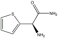 (2R)-2-アミノ-2-(2-チエニル)アセトアミド 化学構造式