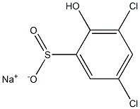 3,5-Dichloro-2-hydroxybenzenesulfinic acid sodium salt Struktur
