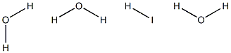 Hydrogen iodide trihydrate Structure