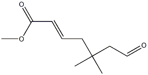 (E)-5,5-Dimethyl-7-oxo-2-heptenoic acid methyl ester Struktur