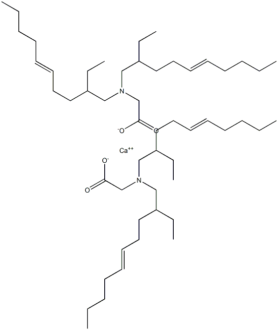 Bis[N,N-bis(2-ethyl-5-decenyl)aminoacetic acid]calcium salt