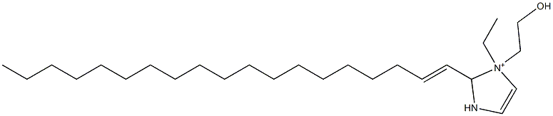 1-Ethyl-1-(2-hydroxyethyl)-2-(1-nonadecenyl)-4-imidazoline-1-ium Struktur